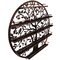 Sorbus Wall Mounted 5-Tier Nail Polish Rack Holder - Tree Silhouette Round Metal Salon Wall Art Display